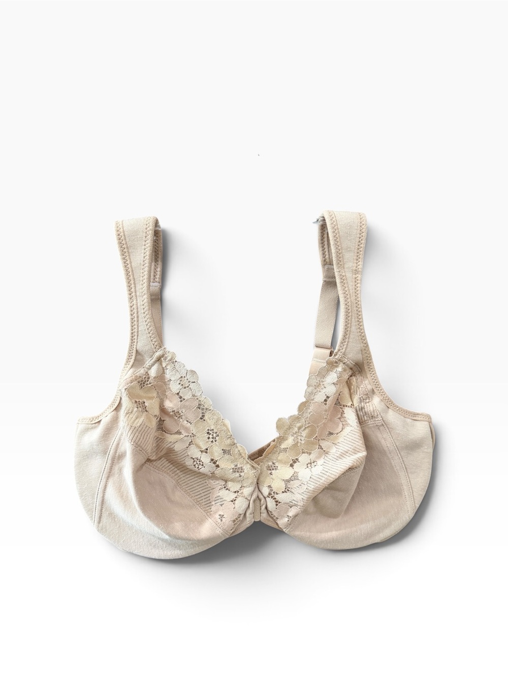 Glamorise 42C Front Close Cotton WonderWire Bra NWOT 1241 Cafe
